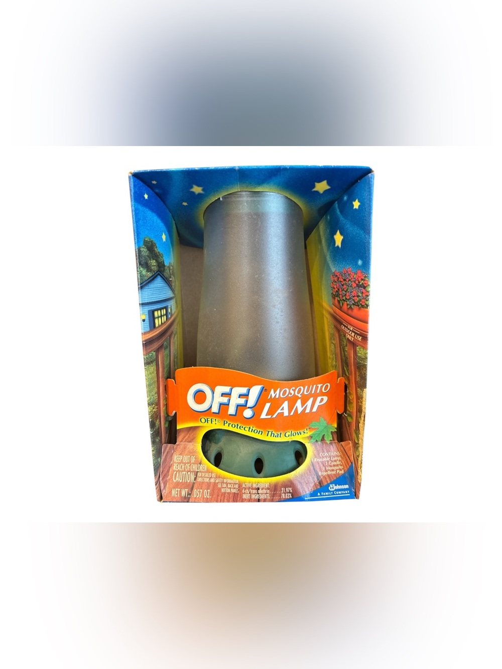 Off! Mosquito Lamp  - 1 Reusable Lamp, 1 Candle, 1 Insect Repellent Pad New